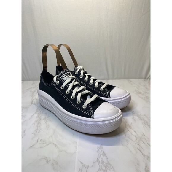Converse Chuck Taylor All Star Move Platform Ox Size 11 Black - Picture 1 of 9
